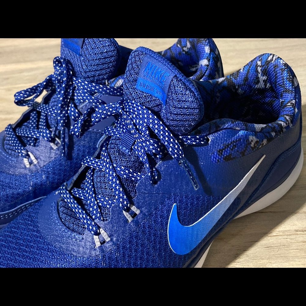 EUC Nike Flex 5 Blue Camo Trainers